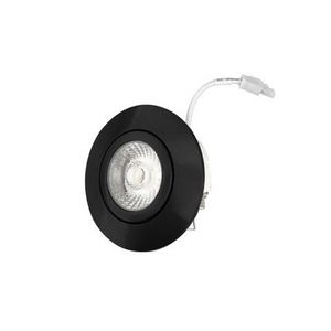 Spot IP44 6W Ø88mm 2.700K zwart dimbaar incl. driver