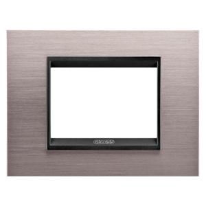 LUX PLAAT-VAN METAAL-3 MODULE-GEBORSTELD ALUMINIUM LAV