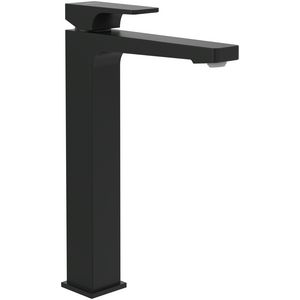 Eengreeps wastafelkr hoog Architectura Square Matt Black