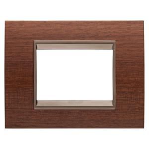 LUX PLAAT-VAN HOUT-3 MODULE-WALNOOT-BINNENFRAME MAT