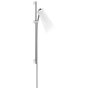 Crometta 1 straalsoort 9l Unica doucheset 90 cm wit/chroom
