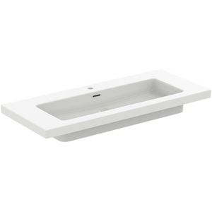 Vanity Wastafel 1210x510x150mm 1 kraangat overl silk wh extra