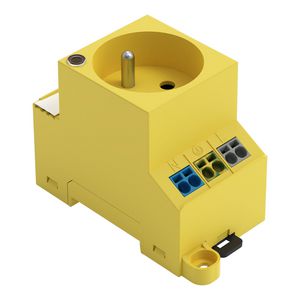 Contactdoos schakelkast voor draagrail- en schroefmontage