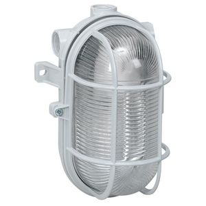 Bull eye kunststof grijs 60W VVE=12