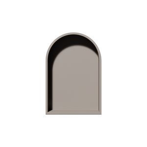 Inbouwnis BOX Arc 320x470x70mm kleur matt sand beige
