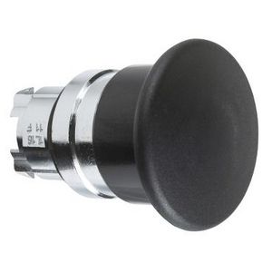 Kop noodstopdrukknop 40mm Terugvering 22mm Zwart chroom