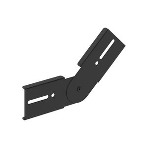 Verval/stijgstuk verstelbaar H=60mm zwart KG281 VVE=2