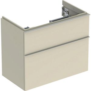iCon wastafel onderkast compact twee laden 75cm zandgrijs