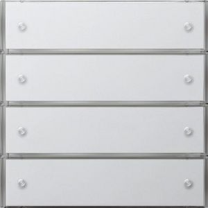 Tastsens.3 Komfort 4-voudig KNX Gira F100 zuiver wit