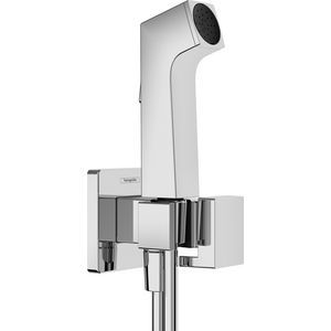 Bidet handdouche 1 straalsoort koud water+douchehouder+slang 125cm chroom 29231000