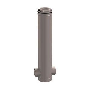 T-stuk CLV etage PP/metaal 160/250-2x80/125 hoek 180gr Rolux