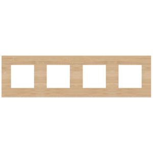 4-voudig afdekplaat hoh 71mm Pure bamboo