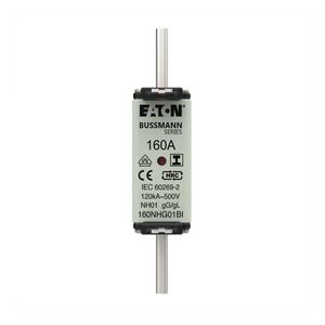 Zekering laagsp. 160A AC 500V NH01 gL/gG dubbele mel VVE=3