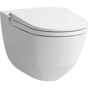 CLEANET RIVA douche-wc wandcloset 60cm randloos wit mat incl. afstandsbediening+softclose zitting QR