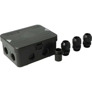 Kabeldoos AK2-M20 IP65 + wartels Zwart
