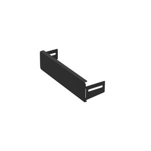 Eindschot vlak 250x60mm zwart KG281