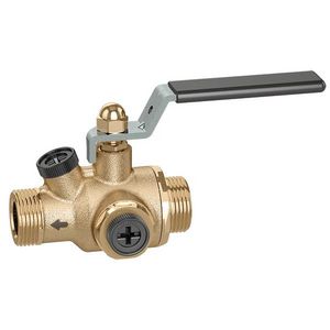 Keerklep 324 met ingebouwde afsluiter 1/2"bn. KIWA