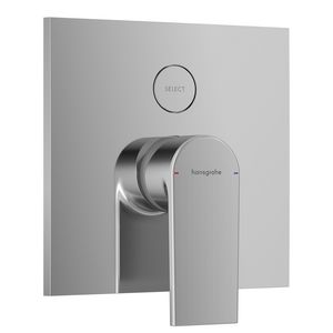 Vernis Shape 1-hendel afbouwdeel inbouwbadmengkraan voor 2 functies chroom