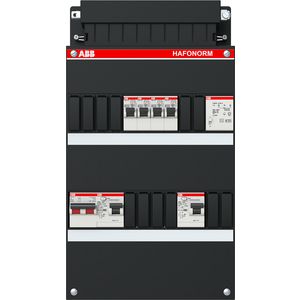 Groepenkast 4 groepen achter 2x 30mA + T + HS 1-fase