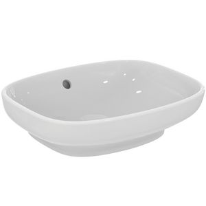 Opbouwwast 450x370x140mm rechth z. kraangat ol gl wit ip i.life b
