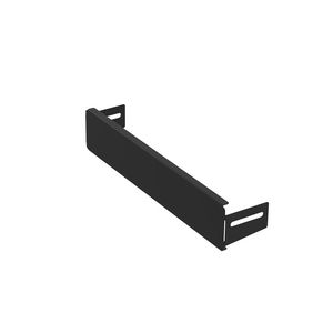 Eindschot vlak 330x60mm zwart KG281