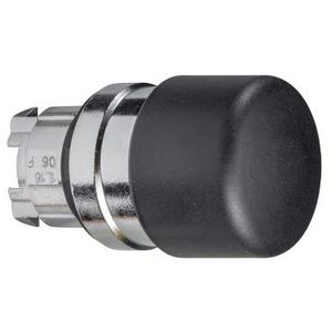 Kop noodstopdrukknop 30mm Terugvering 22mm Zwart chroom
