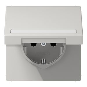 Klapdeksel LS990 li. grijs m.tekstvenst.