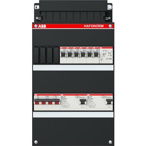 Groepenkast 6 groepen achter 2x 30mA+T+HS 3-fase 1SPF006908F0217