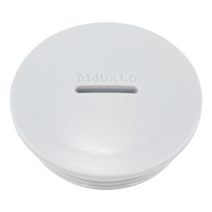 Blindstop M40x1,5 licht grijs