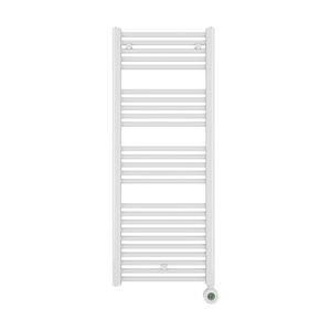 Elektr. handdoekradiator CALOR-V2 WHITE 700W 500X1352mm snoer 1,2mtr + stekker incl. regeling