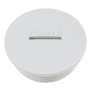 Blindstop M32x1,5 licht grijs