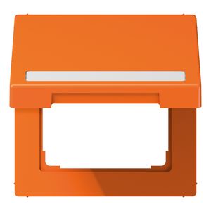 Klapdeksel LS990 oranje met tekstvenster
