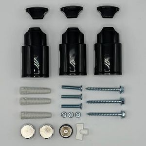 Lisa 4x 1/2 bevestigingsset Black