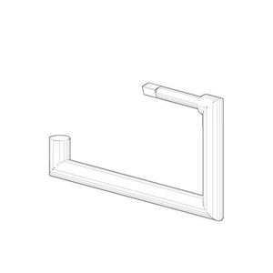 Houder v. toiletrolhouder 150x80x13mm chr