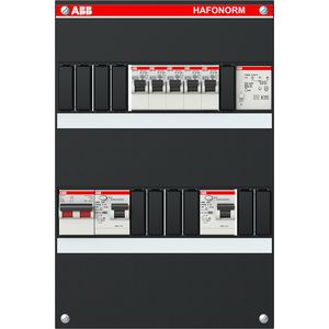 Groepenkast 5 groepen achter 2x 30mA+T+HS 1-fase binnenwerk+deksel