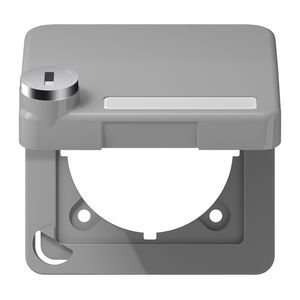 Klapdeksel CD500 grijs met slot