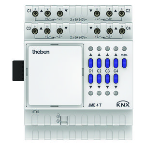Jaloezieactor 4-voudig uitbreidingsmodule KNX