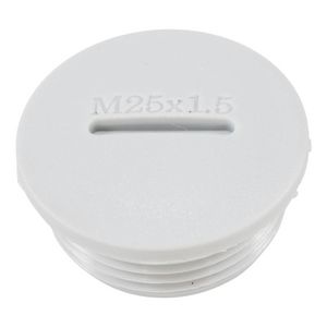 Blindstop M25x1,5 licht grijs