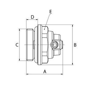Ontluchtingsstop draaibaar Standaard G1/2 Ni Simplex VVE=10