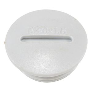 Blindstop M20x1,5 licht grijs