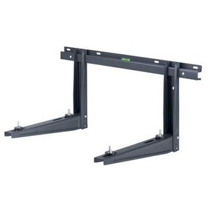 Wandbeugel MS253 zwart schuifarmen 465x375mm met wandrail 800mm max. 140kg incl. bevestigingsmateriaal