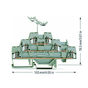 3-etageklem Rijg-/rijg-/rijgklem rail 35x15+35x7,5 549 VVE=40
