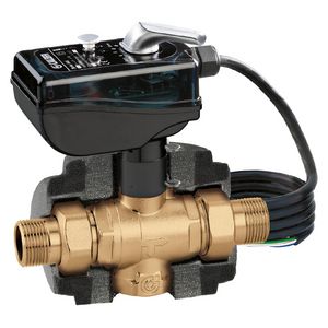 Gemotoriseerd 3-wegventiel 230v 1" met microschakelaar iso