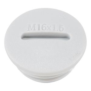 Blindstop M16x1,5 licht grijs