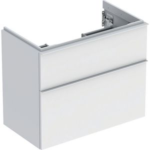 iCon wastafel onderkast compact twee laden 75cm wit mat