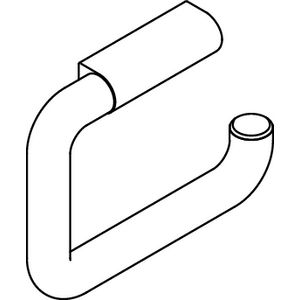 477 closetrolhouder 120x160mm wit