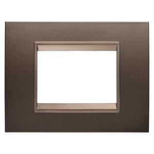 LUX PLAAT-VAN METAAL-3 MODULE-ROESTBRUIN-BINNENFRAME