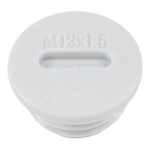 Blindstop M12x1,5 licht grijs