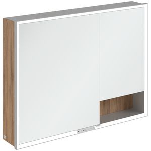 Opbouw Spiegelkast My View+ 1000x750x168mm Oak Kansas