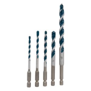 Borenset 5-delig 4/5/6/810mm Quick-lock